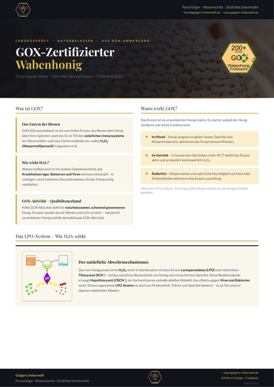 GOX Informationsbroscure